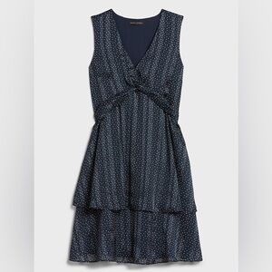 Banana Republic Blue & White Polka Dot Dress